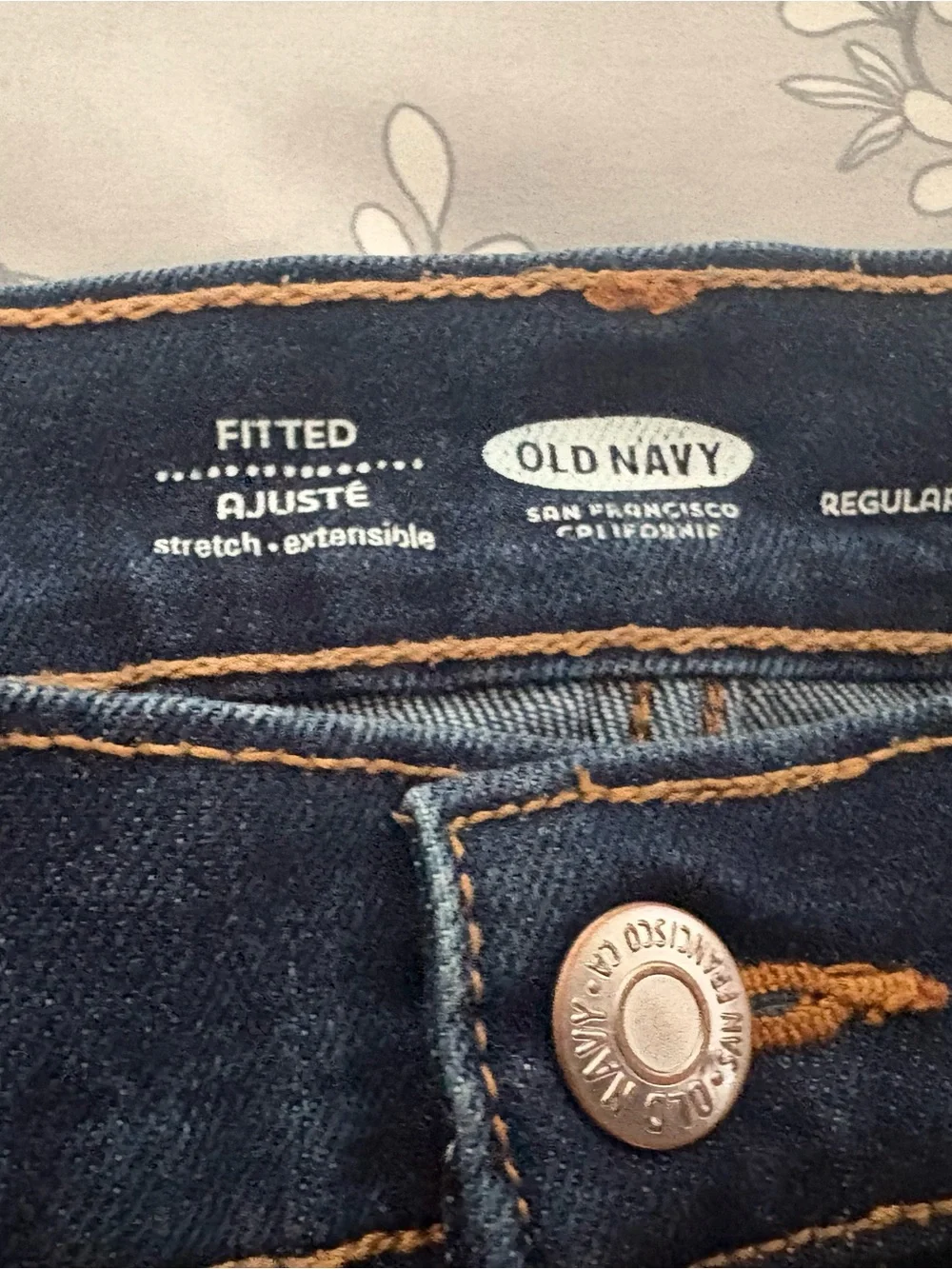 Old Navy Dark Blue Rolled-Cuff Denim Shorts